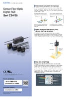 Seri CZ-V20 Sensor Fiber Optik Digital RGB Katalog