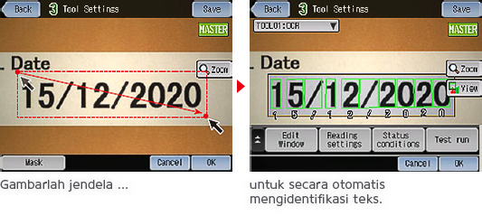 Gambarlah jendela... / untuk secara otomatis mengidentifikasi teks.