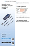 Seri ET Sensor proximity untuk logam non-magnetik Katalog