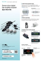 Seri FD-V70 Sensor aliran digital tipe amplifier terpisah Katalog