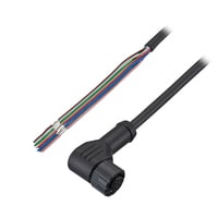 OP-88901 - Kabel kawat untai tahan bahan kimia M12 berbentuk L 5 m PVC tahan bahan kimia