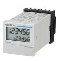 RC-12 - 48-mm□ 6-digit 7-segmen LCD, Setelan bawaan Satu Langkah, Catu Daya AC.
