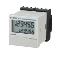 RC-16 - 48-mm□ 6-digit 7-segmen LCD, Setelan bawaan Satu Langkah, Catu Daya DC.