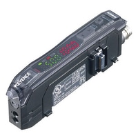 FS-N12CN - Amplifier Serat, Tipe Konektor M8, Unit Perluasan, NPN