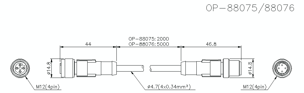 OP-88075/88076 Dimension